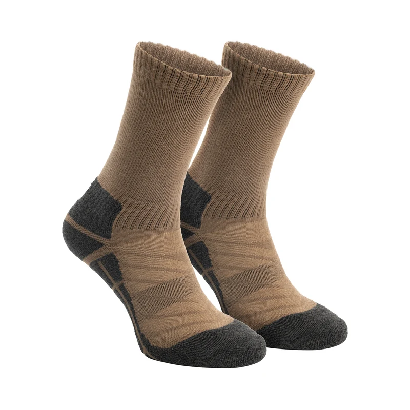 Bran Unisex 2er-Pack Wandersocken – Nahtlos – Braun