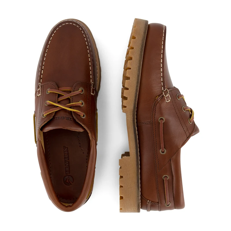 Plymouth Herren - Bootsschuhe - Leder - Braun