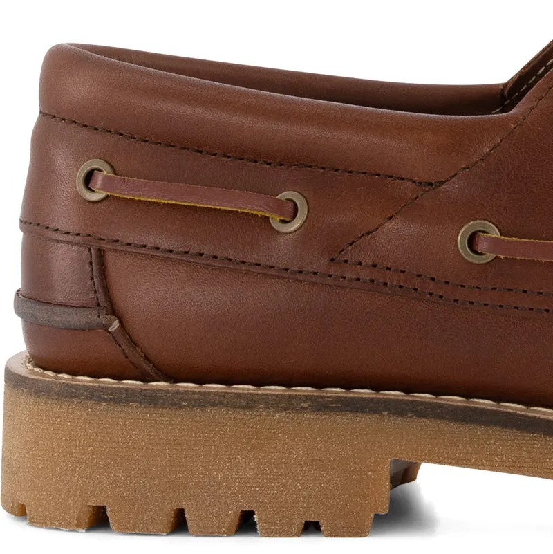 Plymouth Herren - Bootsschuhe - Leder - Braun