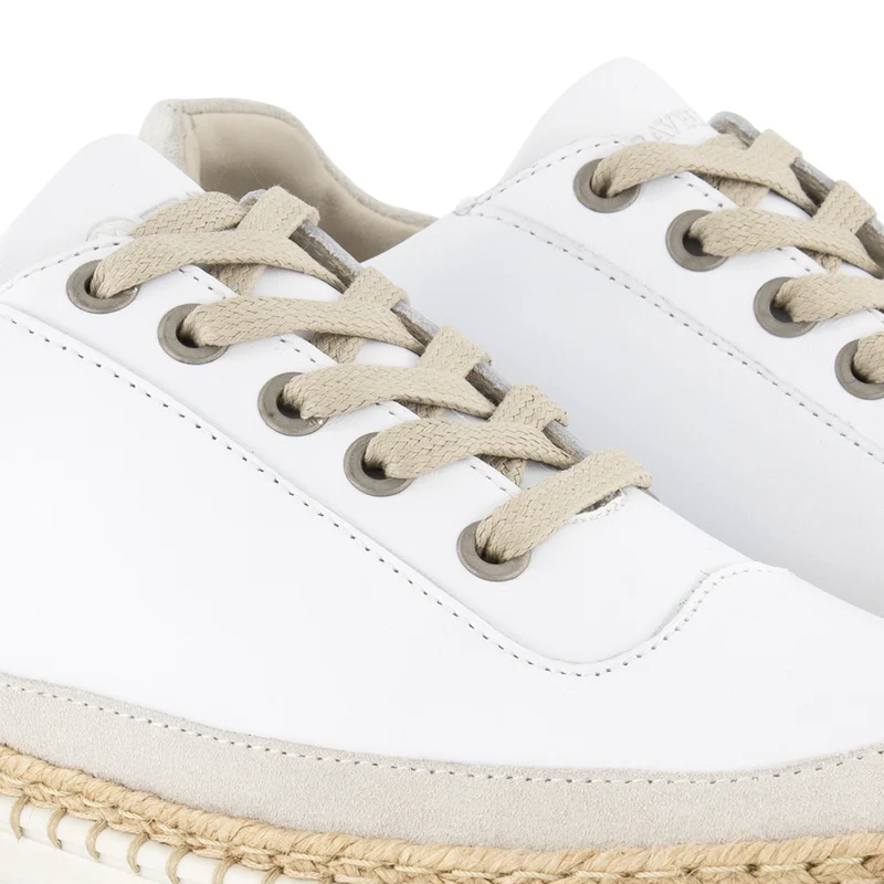Omage Damen - Sneaker - Leder - Weiß