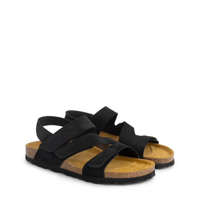 Harvik Damen - Sandalen - Wildleder - Schwarz