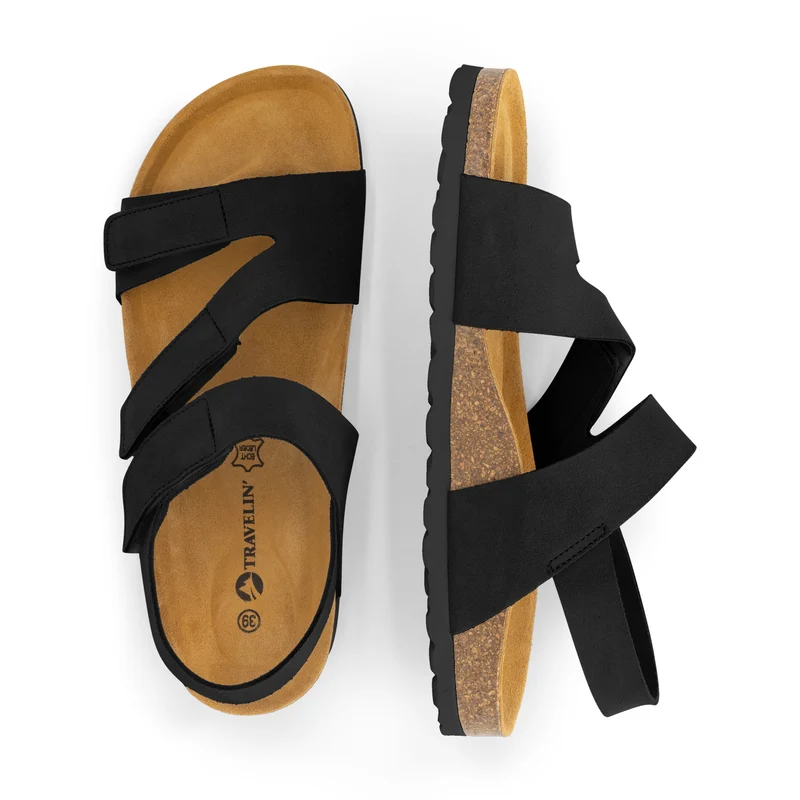 Harvik Damen - Sandalen - Wildleder - Schwarz