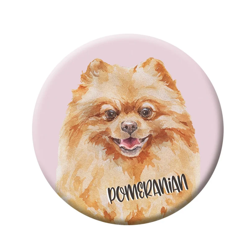 Button (placka) se špendlíkem 44 mm – Pomeranian