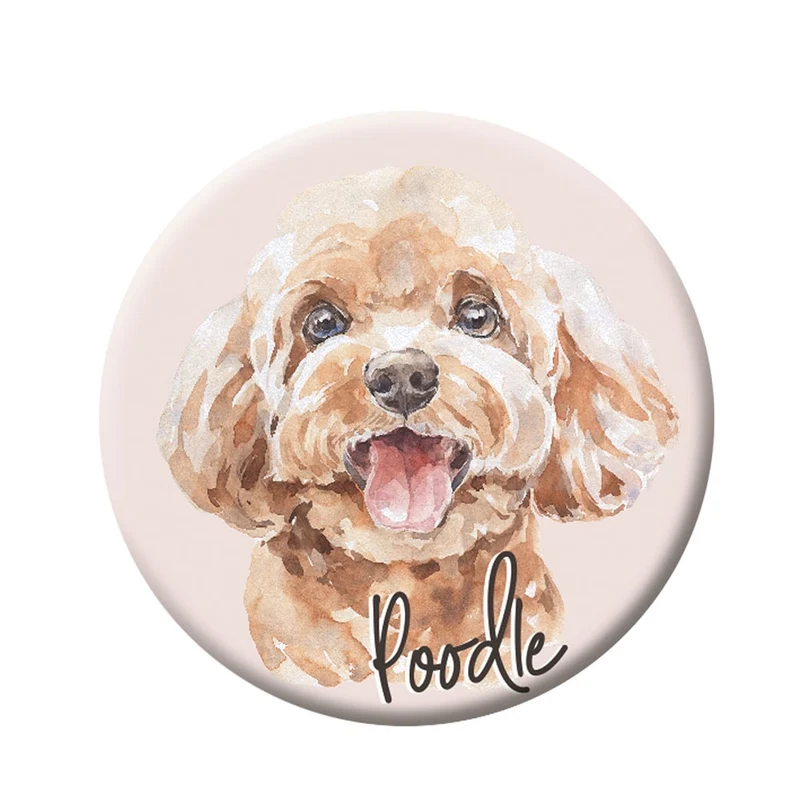 Button (placka) se špendlíkem 44 mm – Poodle