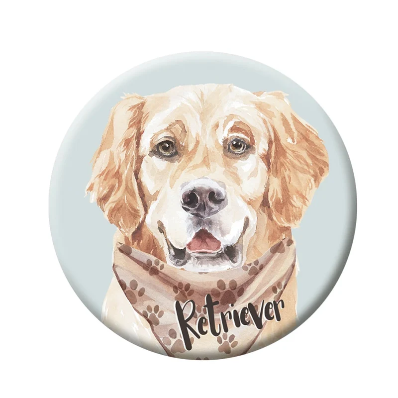Button (placka) se špendlíkem 44 mm – Retriever