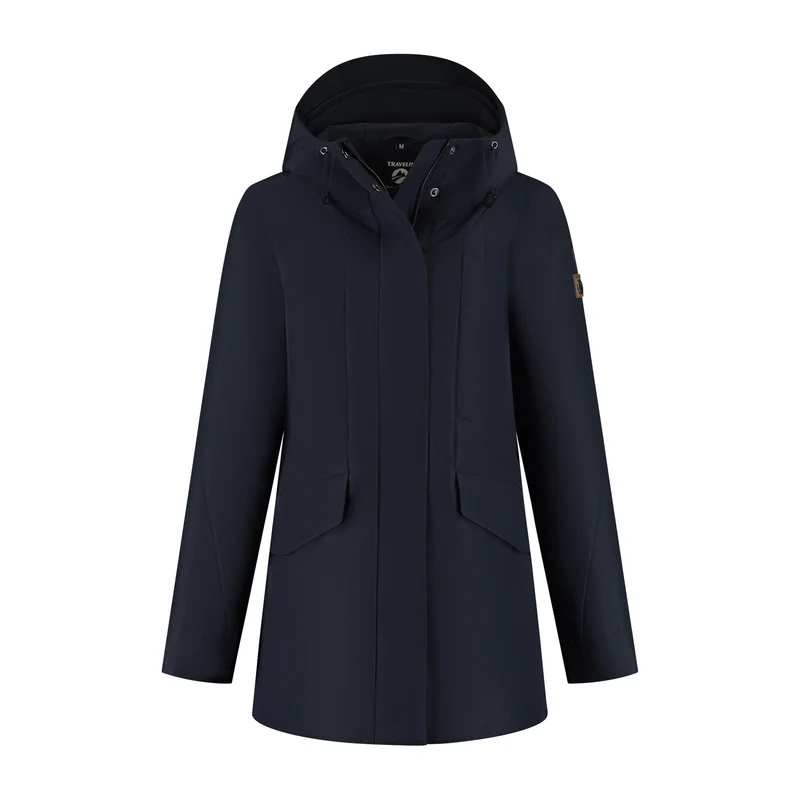 Leyla Damen - Hardshell-Jacke - Wasserdicht - Navy