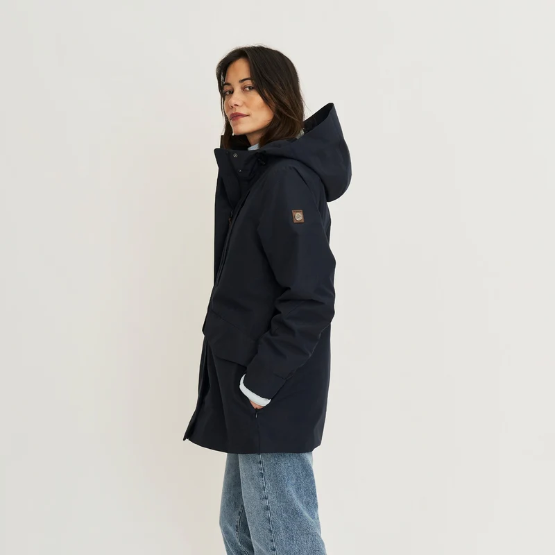 Leyla Damen - Hardshell-Jacke - Wasserdicht - Navy