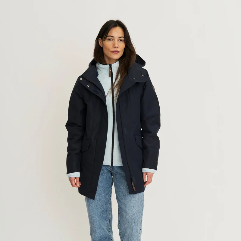 Leyla Damen - Hardshell-Jacke - Wasserdicht - Navy