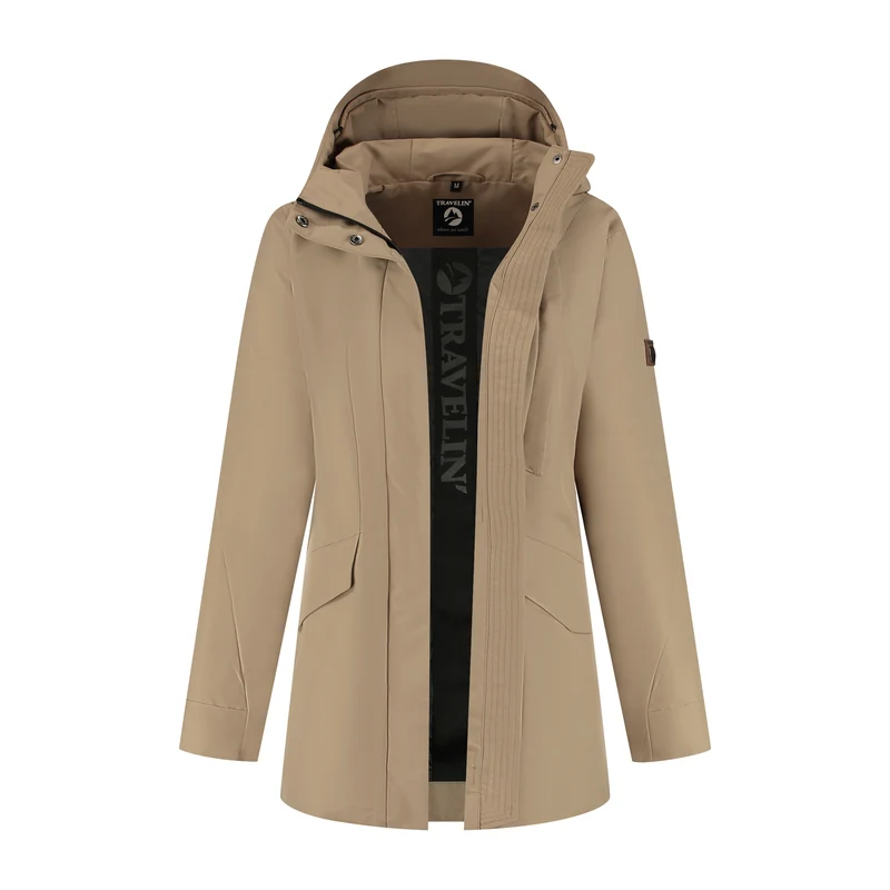 Leyla Damen - Hardshell-Jacke - Wasserdicht - Hellbraun