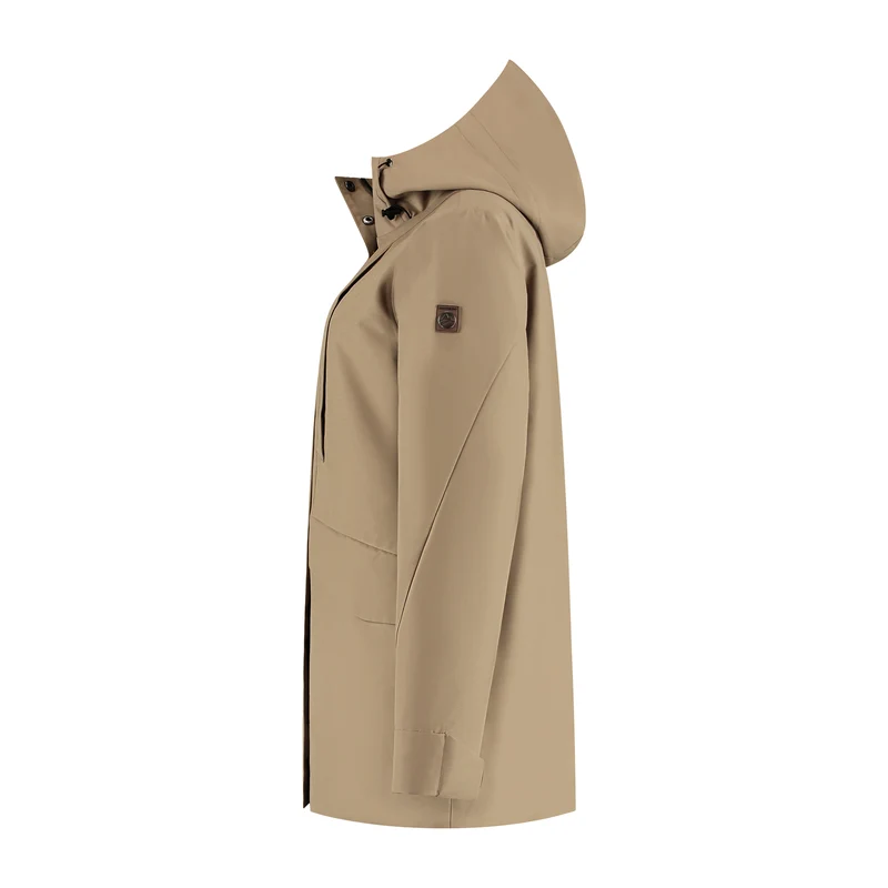 Leyla Damen - Hardshell-Jacke - Wasserdicht - Hellbraun