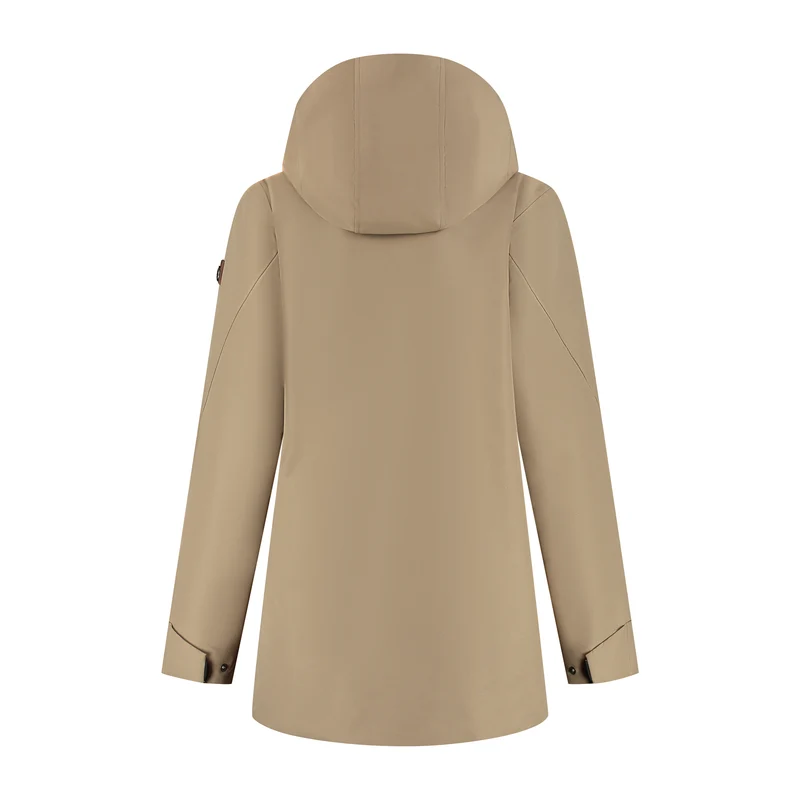Leyla Damen - Hardshell-Jacke - Wasserdicht - Hellbraun