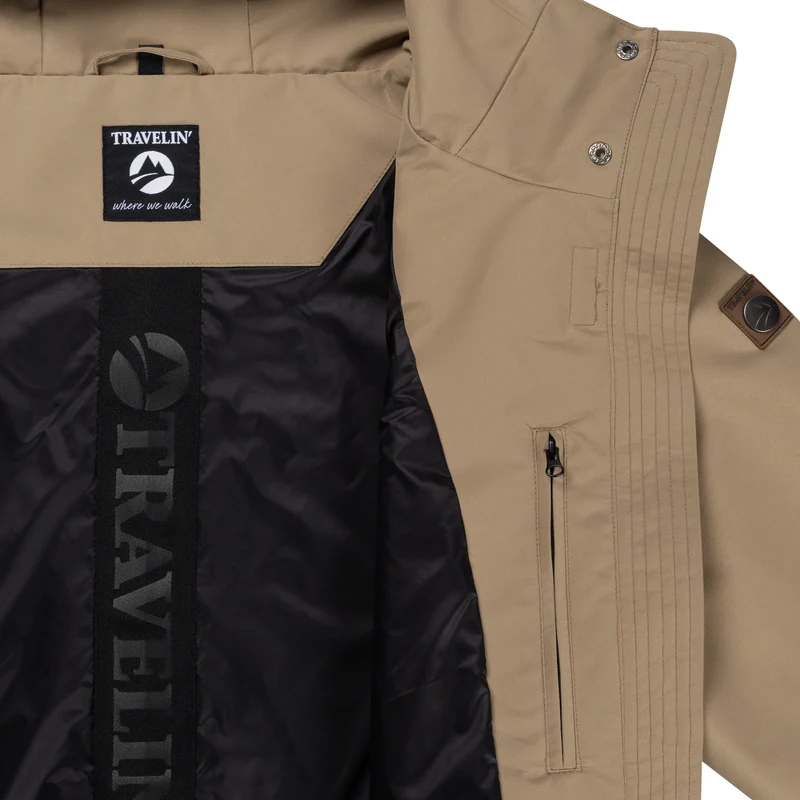 Leyla Damen - Hardshell-Jacke - Wasserdicht - Hellbraun