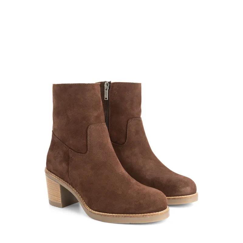 Indre Damen - Stiefeletten - Leder - Dunkelbraun