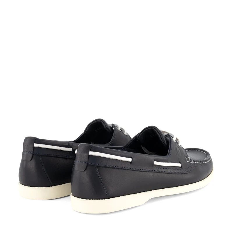 Ebeltoft Damen - Bootsschuhe - Leder - Navy