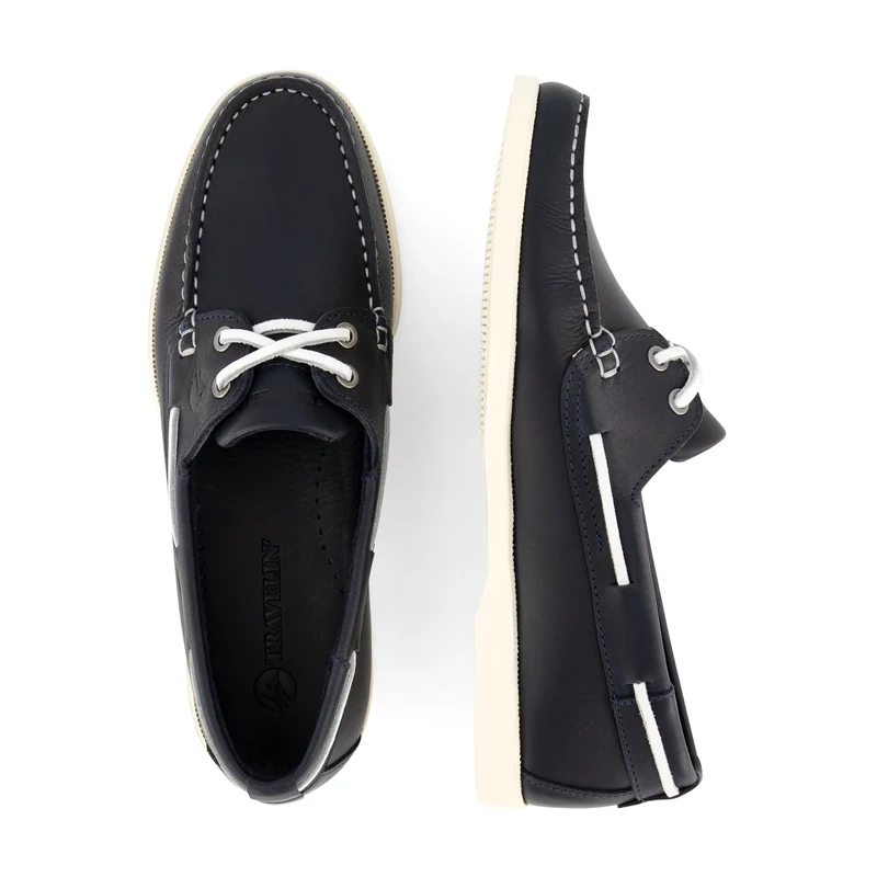 Ebeltoft Damen - Bootsschuhe - Leder - Navy