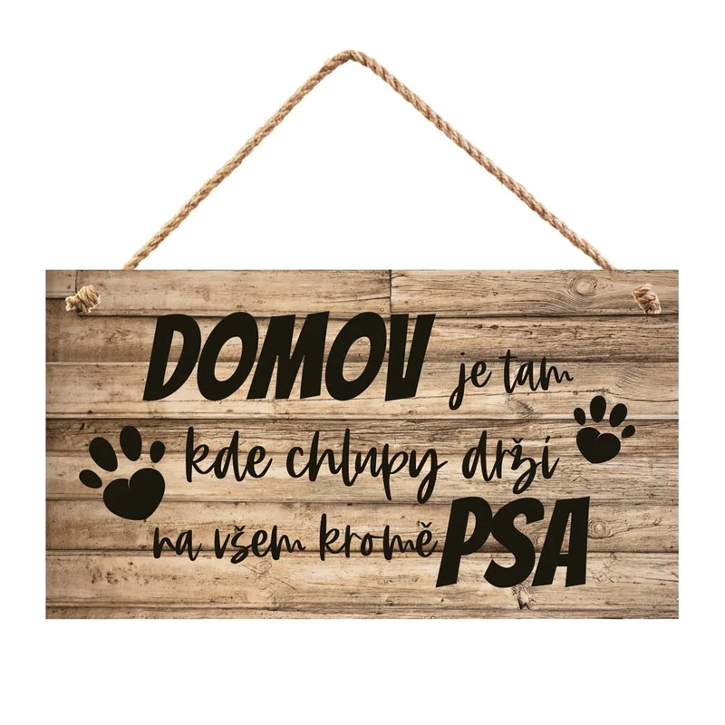 Dekorační obrázek - Domov je tam... 13x24cm