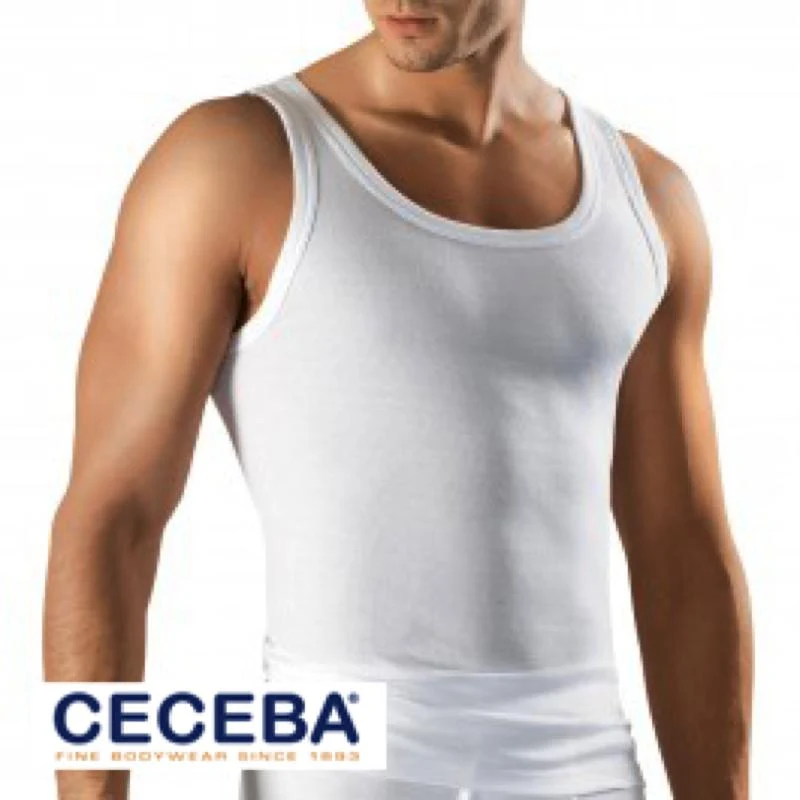 Ceceba Sport-Jacke Herren Übergröße 18 Weiß Feinripp