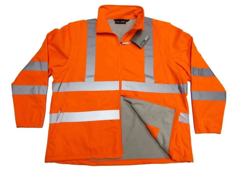 BigTiger Warnschutz-Jacke/Weste Herren Übergröße 3XL-12XL, Gelb, Orange