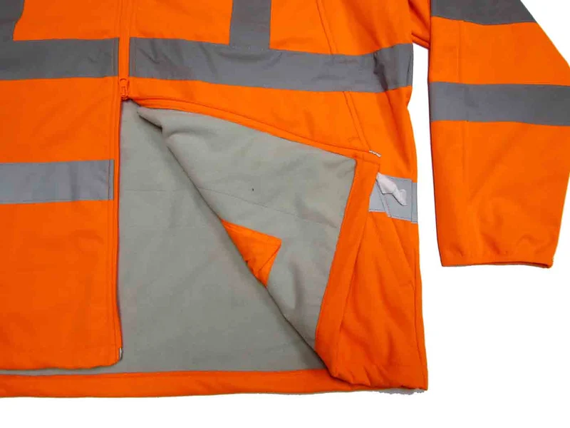 BigTiger Warnschutz-Jacke/Weste Herren Übergröße 3XL-12XL, Gelb, Orange