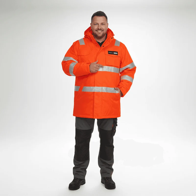 BigTiger Regenjacke Herren Übergröße 3XL-4XL, Gelb, Orange