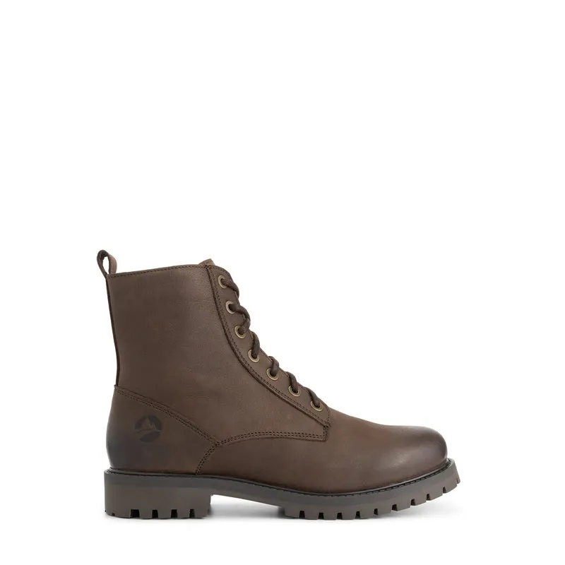 Akland Herren - Schnürboots - Nubukleder - Dunkelbraun