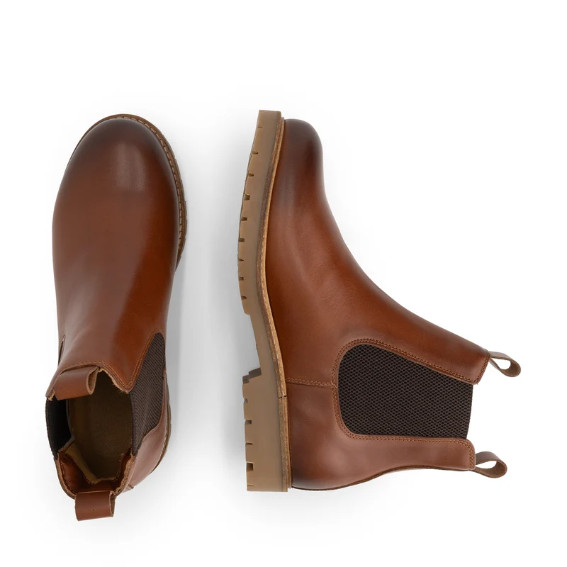 Agder Damen - Chelsea boots - Leder - Cognac