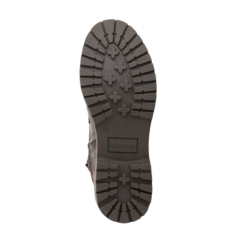 Folge Damen - Schnürboots - Wolle/Filz - Dunkelbraun