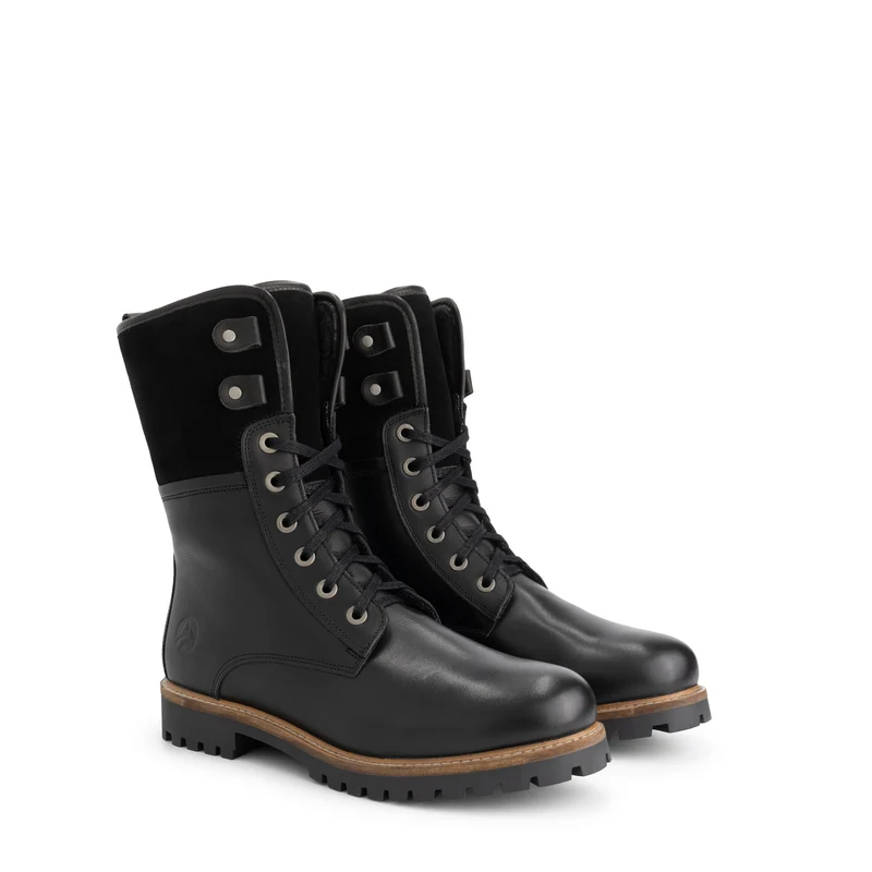 Jostedal Herren - Schnürboots - Wolle gefüttert - Schwarz