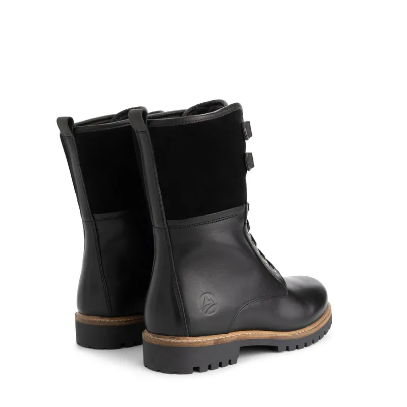 Jostedal Herren - Schnürboots - Wolle gefüttert - Schwarz