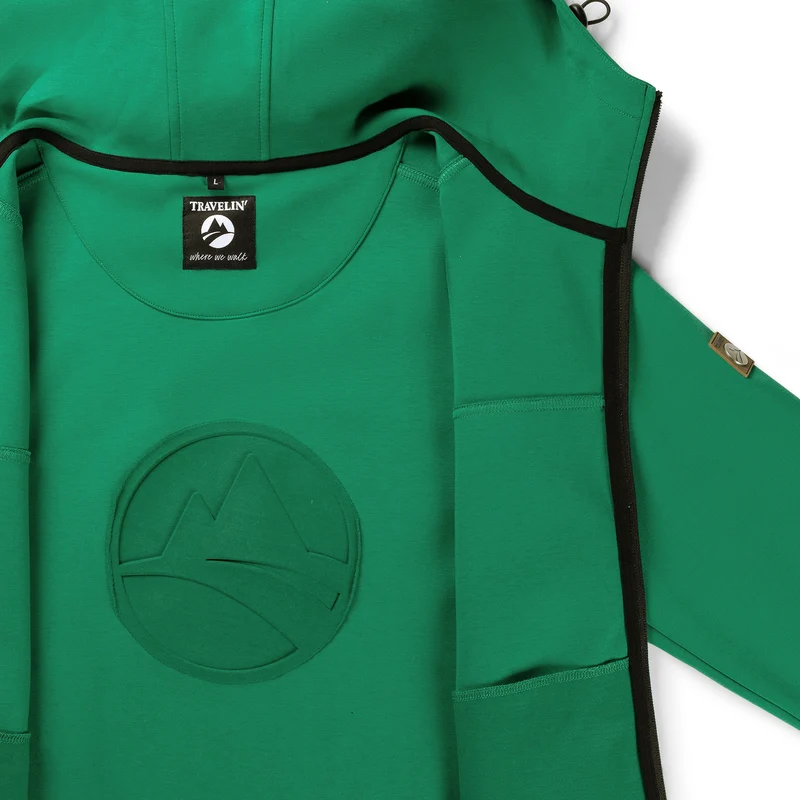 Soren Herren - Outdoor Strickjacke - Sweater - Dunkelgrün