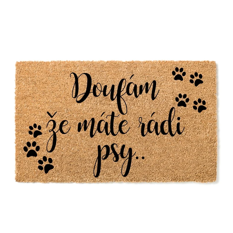 Rohožka Doufám, že máte rádi psy