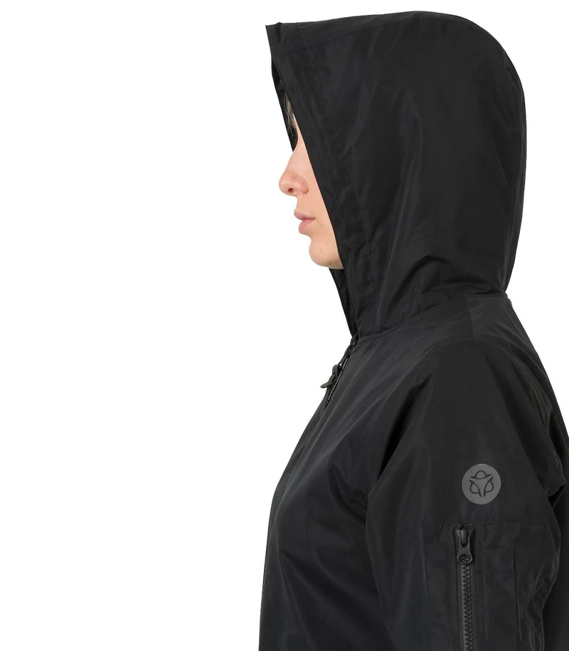 Agu Urban Outdoor Long Bomber Jacket Women Zwart