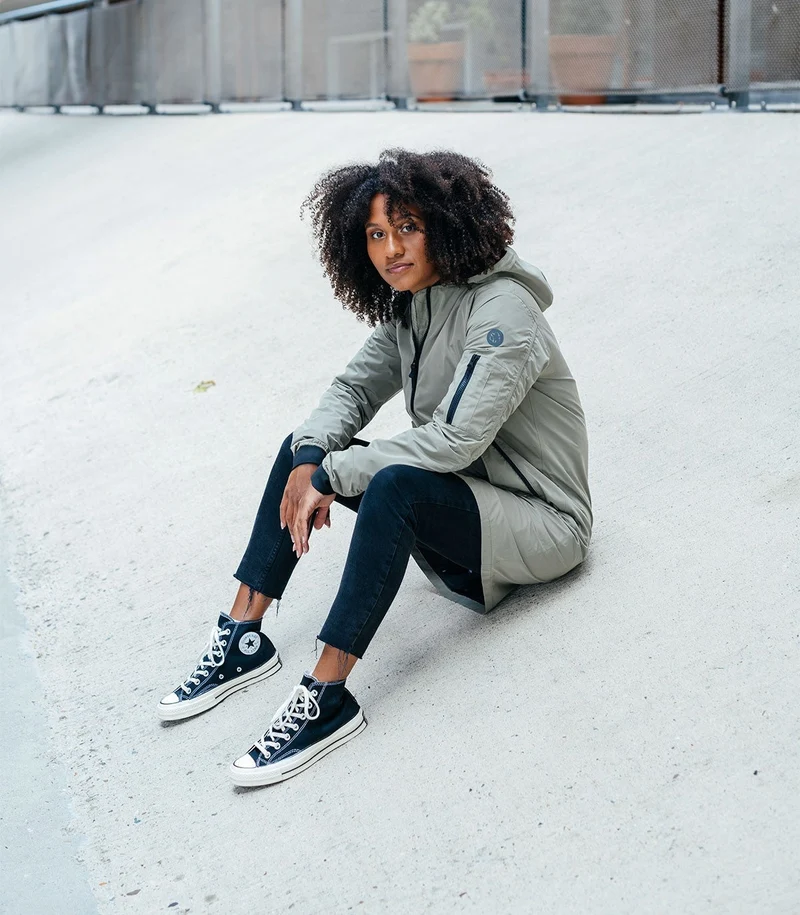Agu Urban Outdoor Long Bomber Jacket Women Zwart