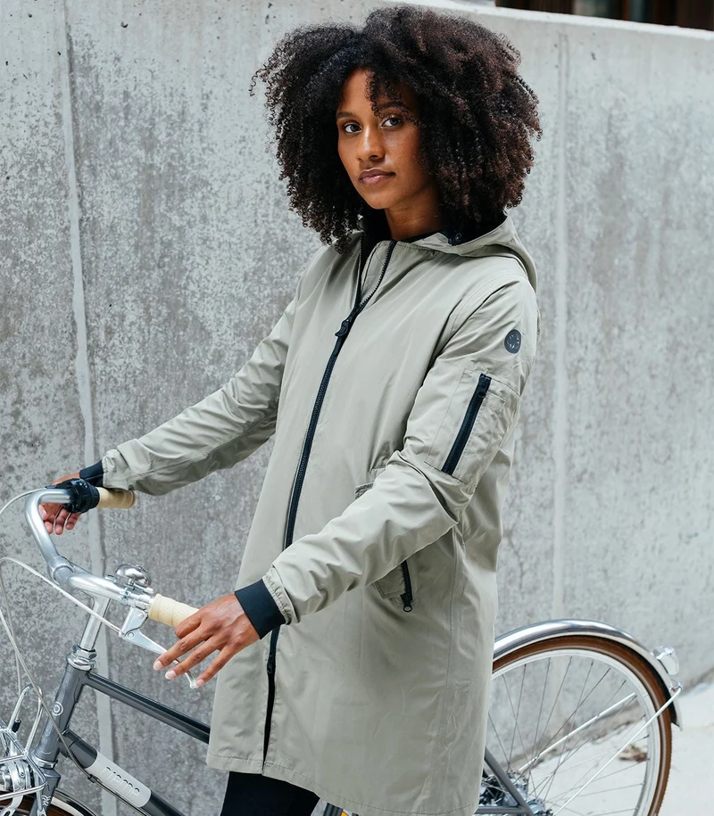 Agu Urban Outdoor Long Bomber Jacket Women Zwart