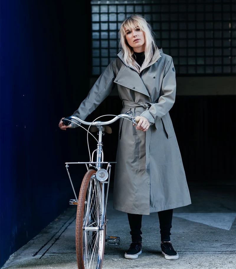 Agu Urban outdoor Trenchcoat long Women Pistachio