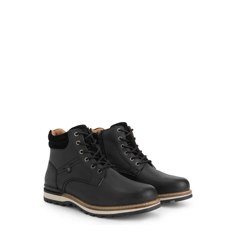 Sig Herren - Schnürboots - Wolle gefüttert - Schwarz