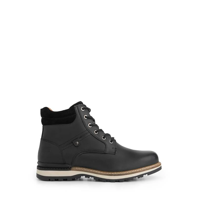 Sig Herren - Schnürboots - Wolle gefüttert - Schwarz