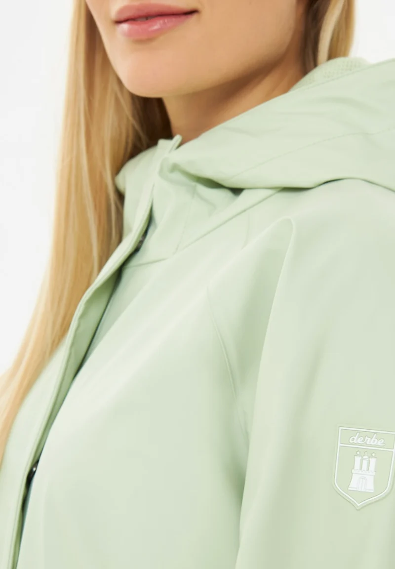 Derbe Regenjas Dames Traveby Friese Fisher Fog Green