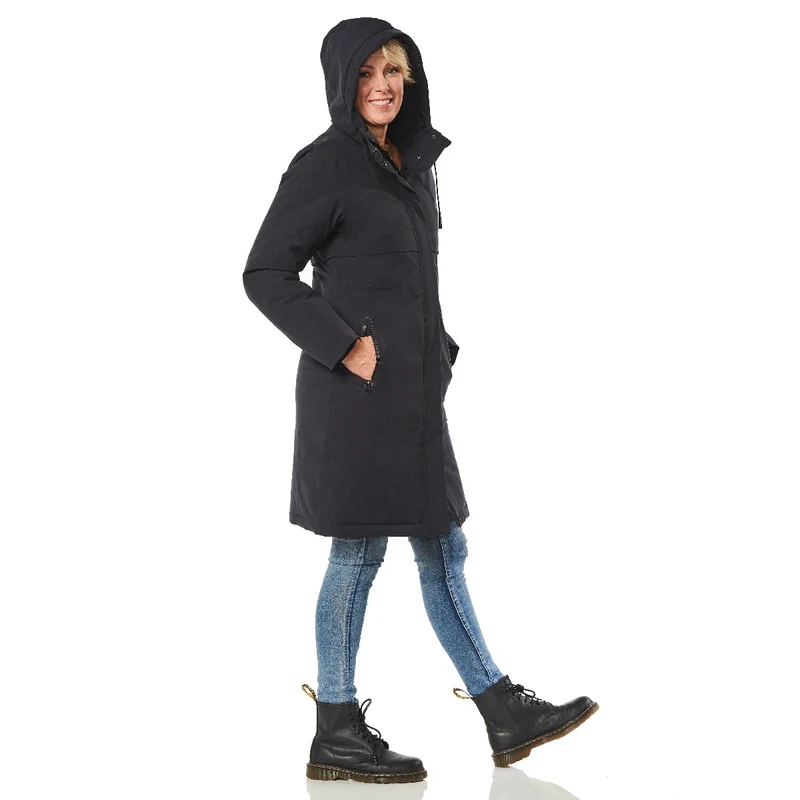 Happy Rainy Days Winterjas Dames Windsor Blue Graphite *Laatste maat XXL*