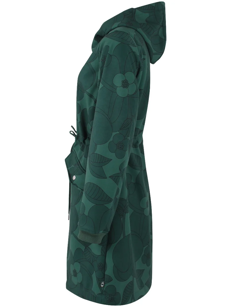 Danefae Softshell Regenjas Danemarianne Dames Groen Bloem laatste maat XS