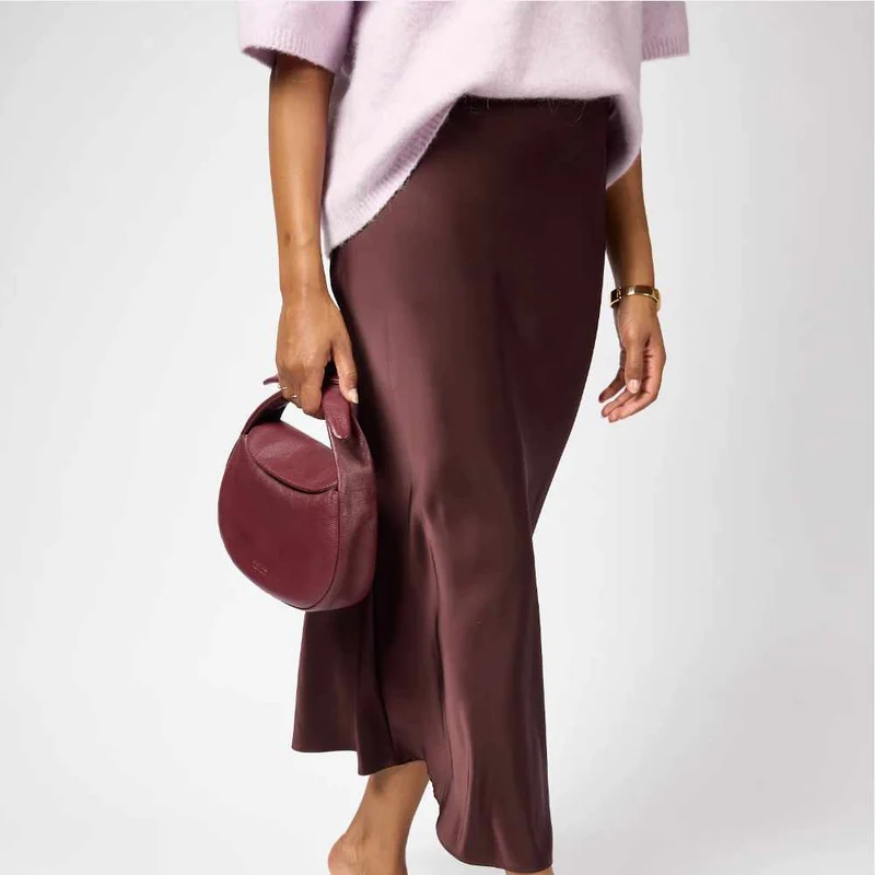 Kabelka O my Bag Amsterdam - Coco Croissant - Dark Cherry