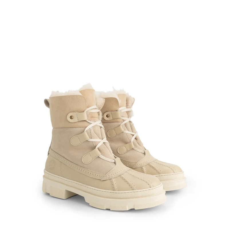 Fernie Damen - Winterboots - Wolle gefüttert - Sand