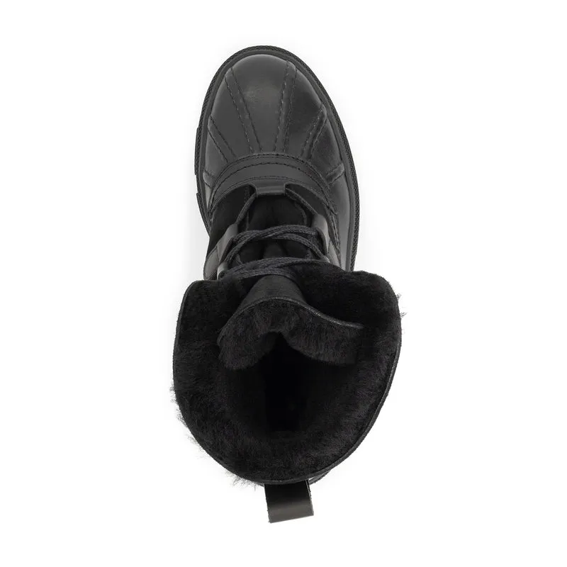 Fernie Damen - Winterboots - Wolle gefüttert - Schwarz