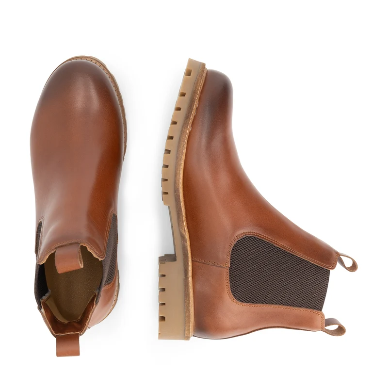 Nodeland Herren - Chelsea boots - Leder - Cognac
