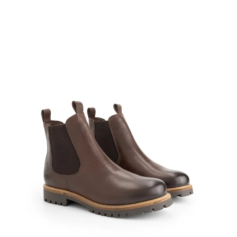 Nodeland Herren - Chelsea boots - Leder - Dunkelbraun