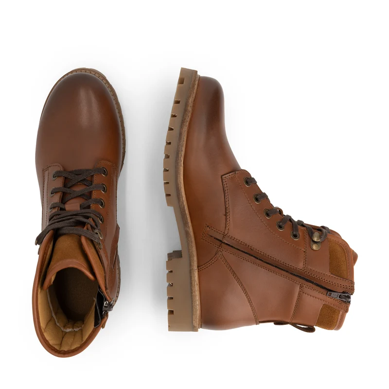 Karhamn Herren - Schnürboots - Leder - Cognac