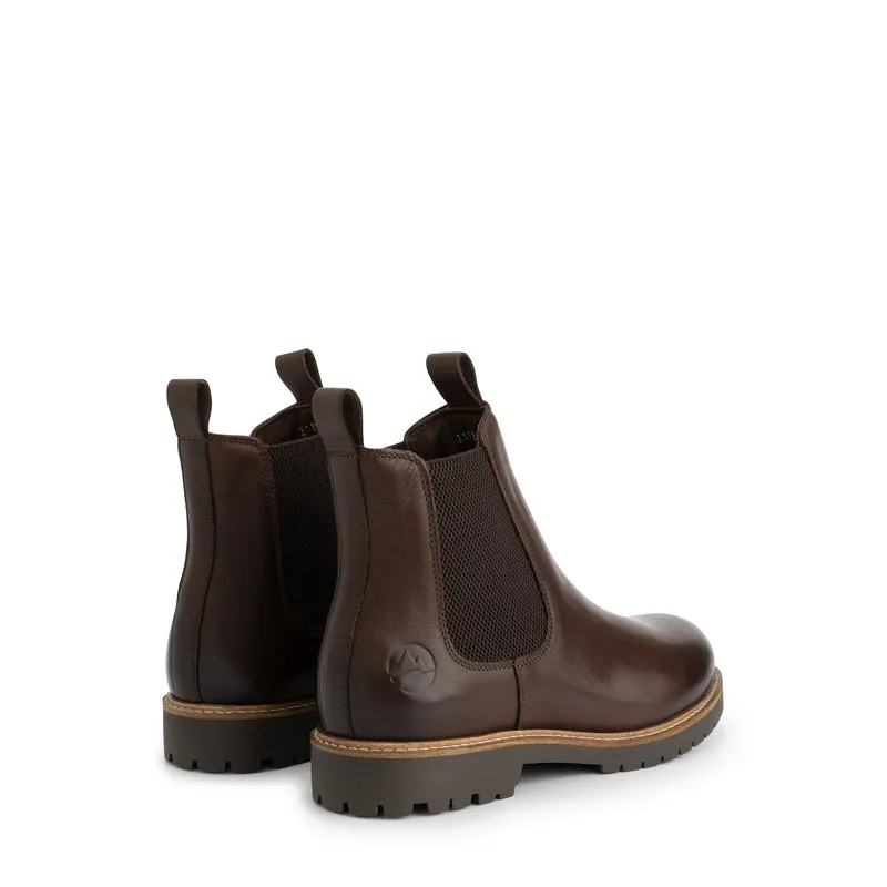 Agder Damen - Chelsea boots - Leder - Dunkelbraun