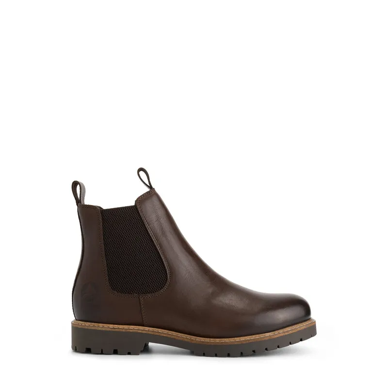 Agder Damen - Chelsea boots - Leder - Dunkelbraun