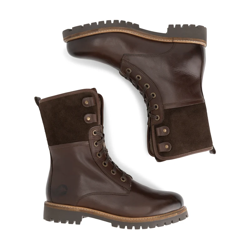Jostedal Herren - Schnürboots - Wolle gefüttert - Dunkelbraun