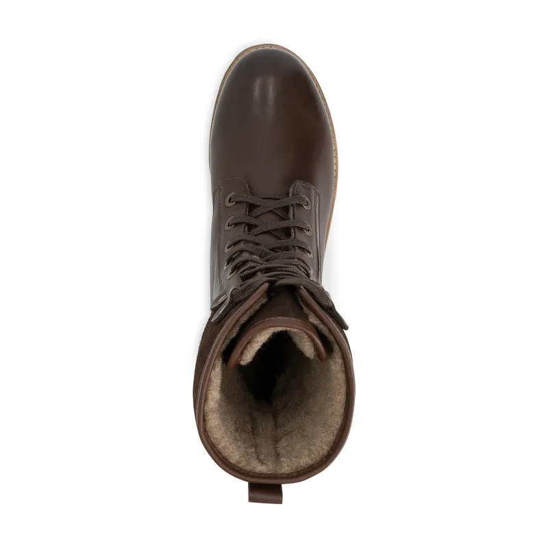 Jostedal Herren - Schnürboots - Wolle gefüttert - Dunkelbraun